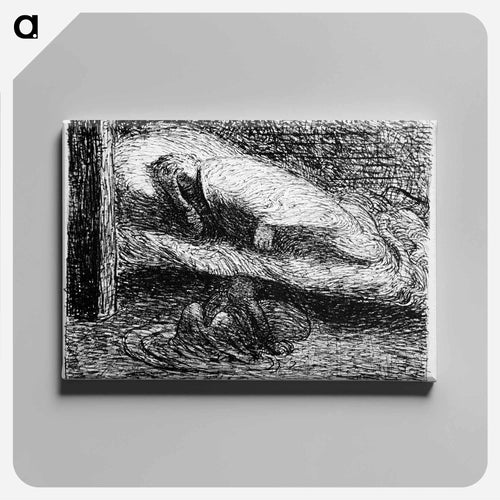 Dreaming youth - Ernst Heinrich Barlach Canvas.