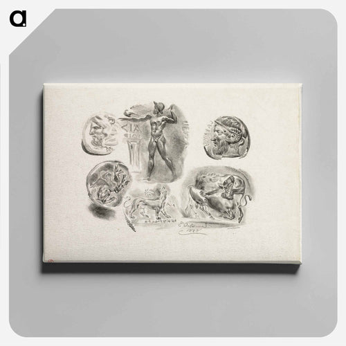 イエロー - ウジェーヌ ドラクロワ Canvas.