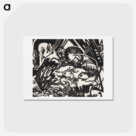 アートポストカード-Genius - フランツ マルク Postcard.