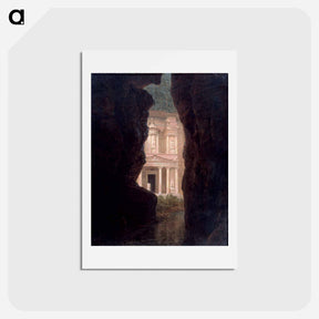 アートポストカード-El Khasné, Petra - フレデリック エドウィン チャーチ Postcard.
