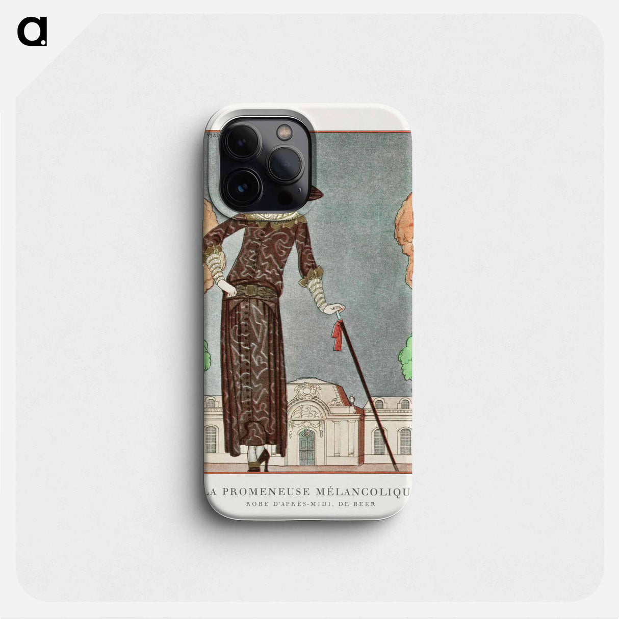 La promeneuse mélancolique, Robe d'après-midi - ジョージ バービエ Phone Case.
