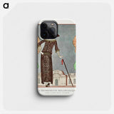 La promeneuse mélancolique, Robe d'après-midi - ジョージ バービエ Phone Case.