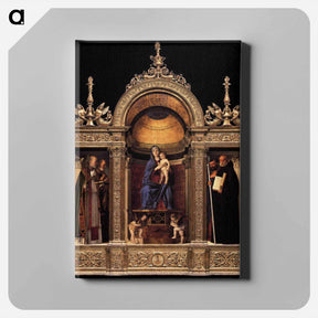 アートパネル-Frari Triptych - ジョヴァンニ ベッリーニ Canvas.