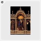 アートポストカード-Frari Triptych - ジョヴァンニ ベッリーニ Postcard.