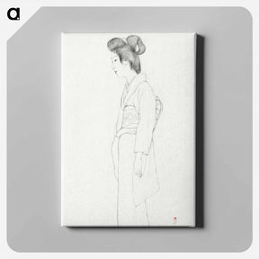 アートパネル-Standing Woman
 - 橋口 五葉 Canvas.