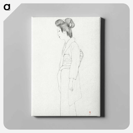 アートパネル-Standing Woman
 - 橋口 五葉 Canvas.