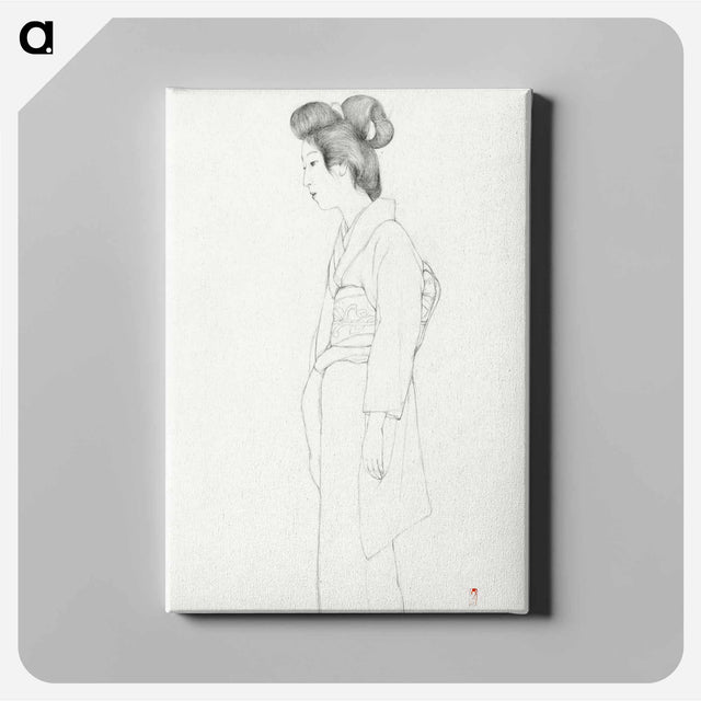 アートパネル-Standing Woman
 - 橋口 五葉 Canvas.