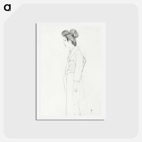 アートポストカード-Standing Woman
 - 橋口 五葉 Postcard.