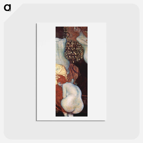 アートポストカード-Goldfish - グスタフ クリムト Postcard.