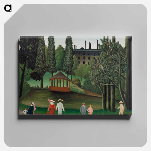 View of Montsouris Park, the Kiosk - Henri Rousseau Canvas.