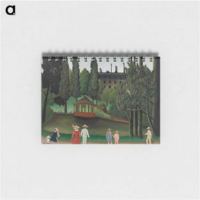 アートメモ帳-View of Montsouris Park, the Kiosk - アンリ ルソー Memo.
