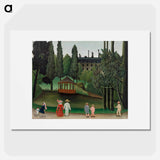 View of Montsouris Park, the Kiosk - Henri Rousseau Poster.