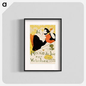アートポスター-Reine de Joie - アンリ ド トゥールーズ ロートレック Poster.