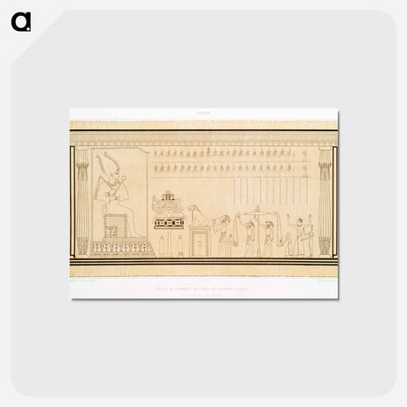 アートポストカード-Judgment of the Soul in the Court of Osiris
 - エジプト美術史 Postcard.