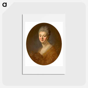 アートポストカード-Portrait of Elisabeth Sophie Constance de Lowendhal - ジャン オノレ フラゴナール Postcard.