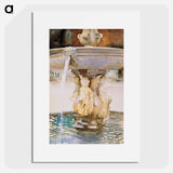 Spanish Fountain - John Singer Sargent Poster.