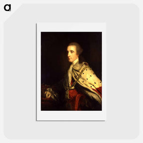アートポストカード-The 4th Duke of Queensbury as Earl of March - ジョシュア レノルズ Postcard.