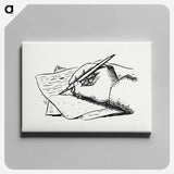 Writing hand - レオ ゲステル Canvas.