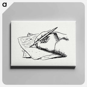 アートパネル-Writing hand - レオ ヘステル Canvas.