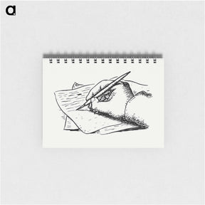 アートメモ帳-Writing hand - レオ ヘステル Memo.