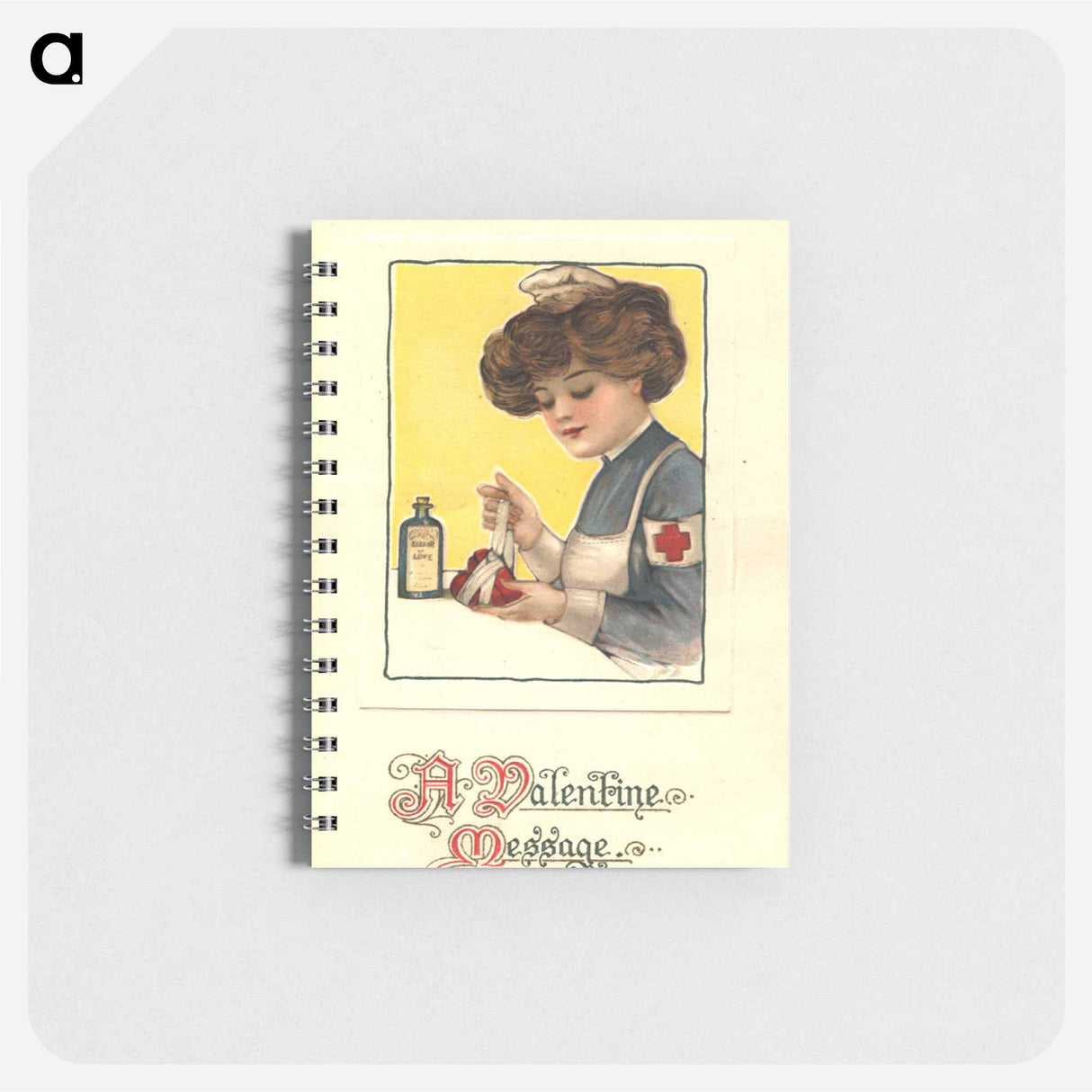 アートメモ帳-Red Cross Nurse Wrapping a Heart
 - 国立医学図書館 Memo.