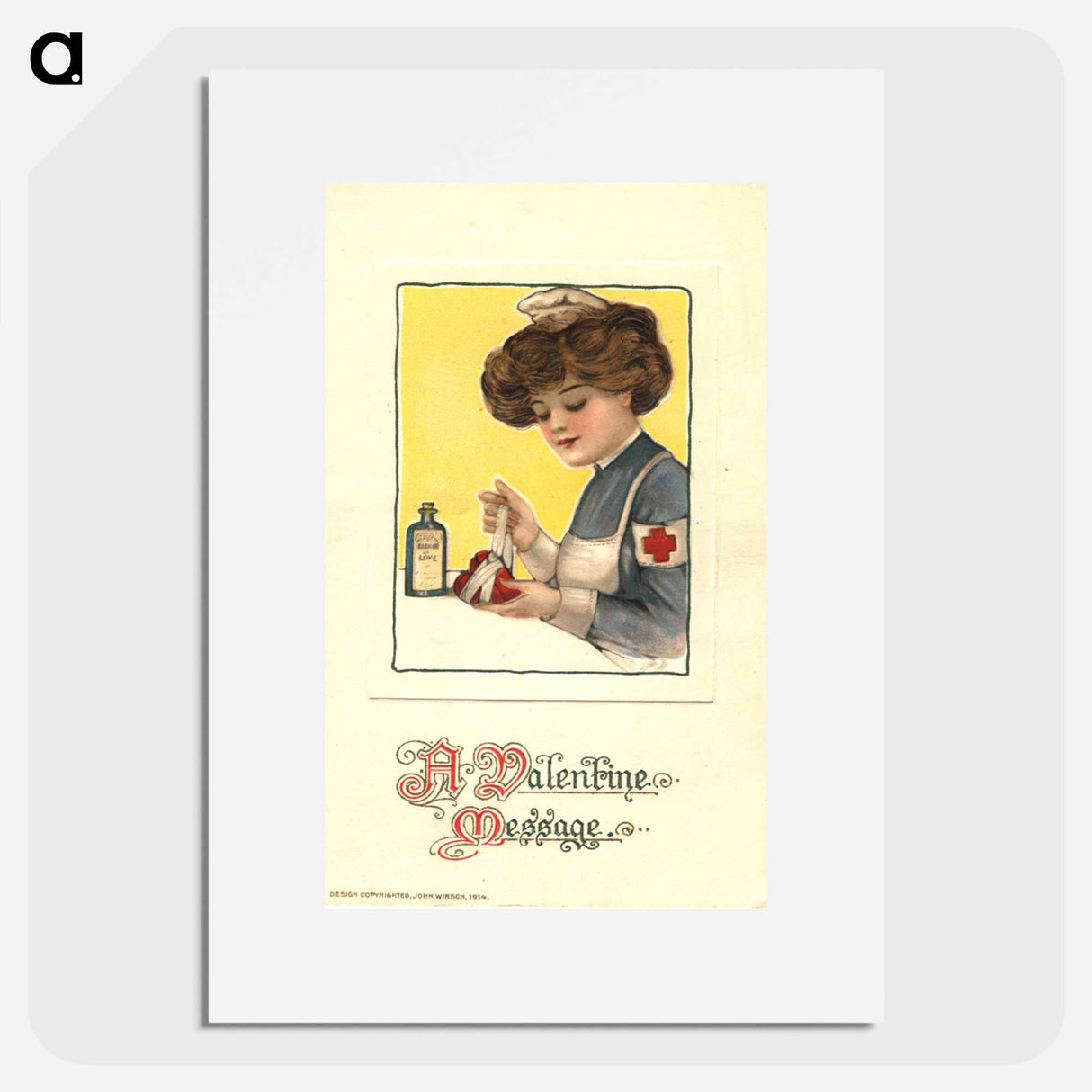 アートポスター-Red Cross Nurse Wrapping a Heart
 - 国立医学図書館 Poster.