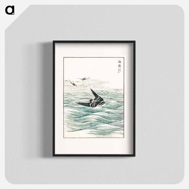 アートポスター-Riu Kiu House Swallow Illustration
 - 鳥類図鑑 Poster.