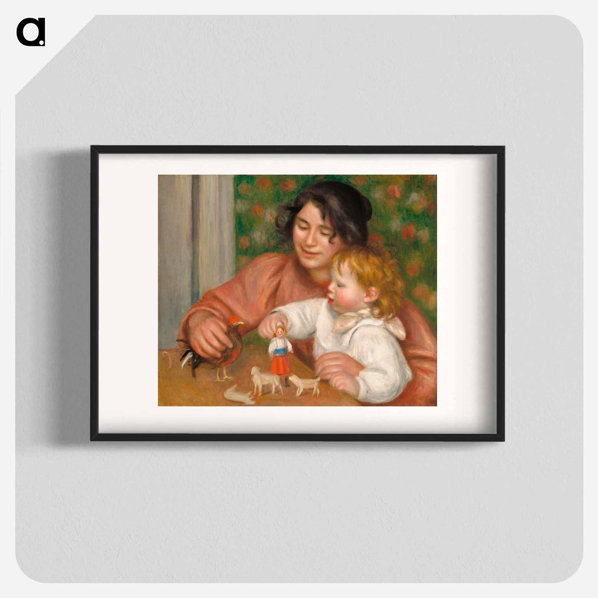 Child with Toys, Gabrielle and the Artist's Son, Jean - Pierre-Auguste Renoir Poster.