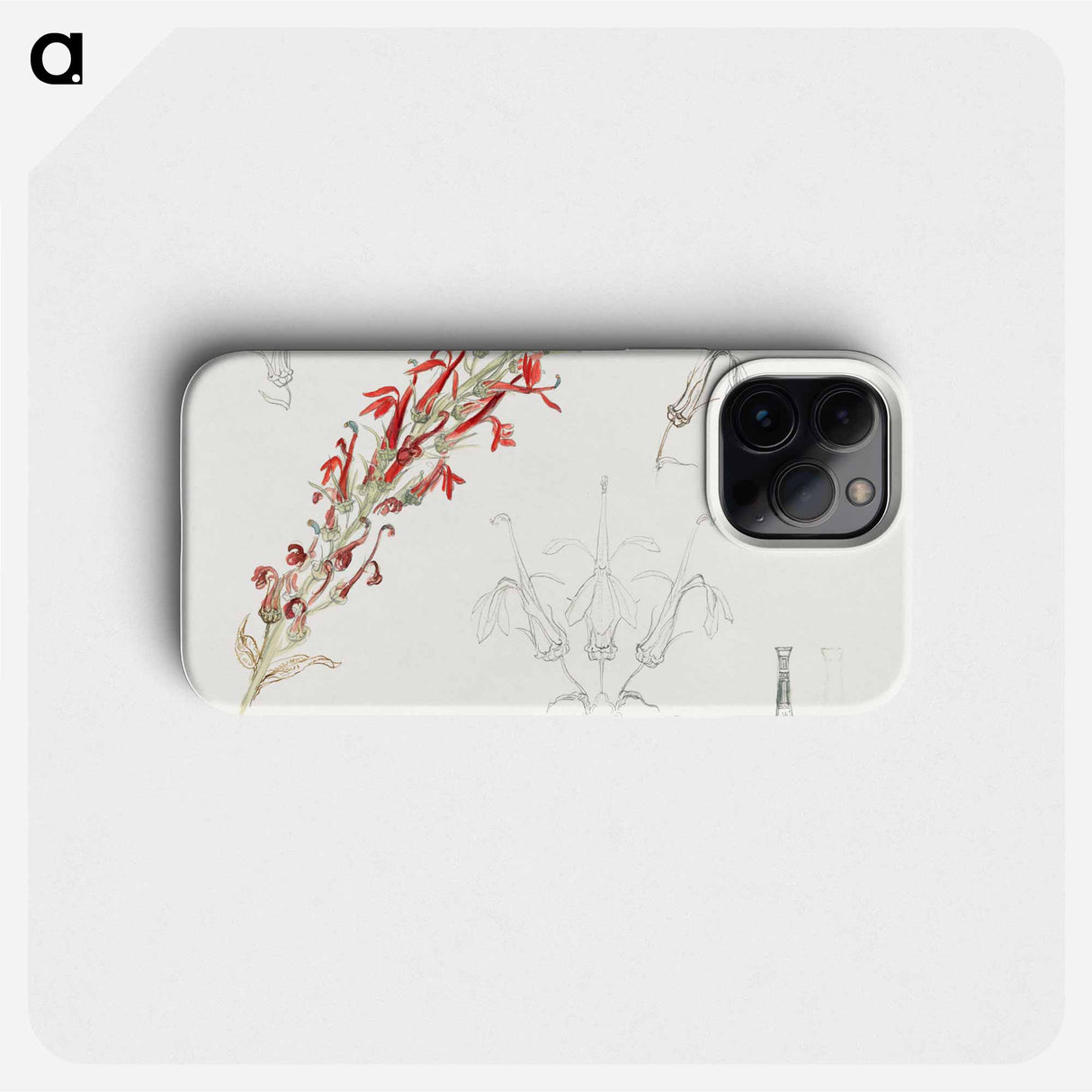 Cardinal Flower - Samuel Coleman Phone Case.