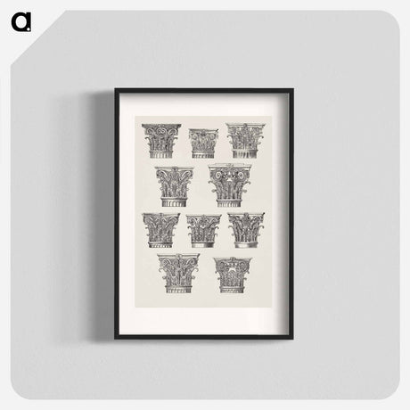アートポスター-Column Capital Design
 - 装飾の文法 Poster.