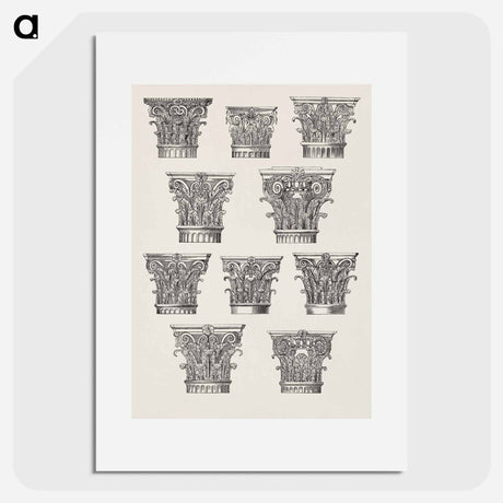 アートポスター-Column Capital Design
 - 装飾の文法 Poster.