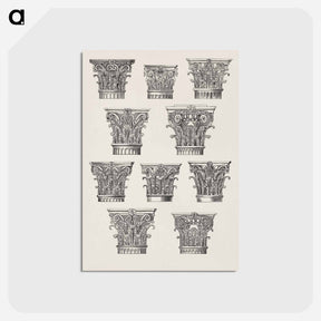 アートポストカード-Column Capital Design
 - 装飾の文法 Postcard.