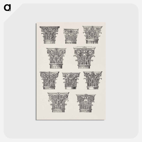 アートポストカード-Column Capital Design
 - 装飾の文法 Postcard.