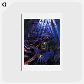 アートポストカード-The Strengths of a Street - ウンベルト ボッチョーニ  Postcard.