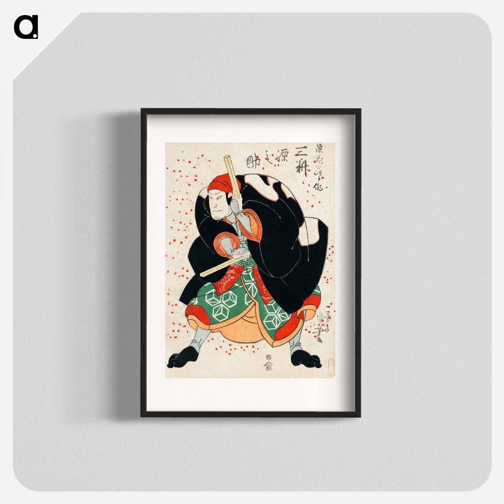 Mimasu Gennosuke no Namiwa no Jirosaku - 歌川 国芳 Poster.