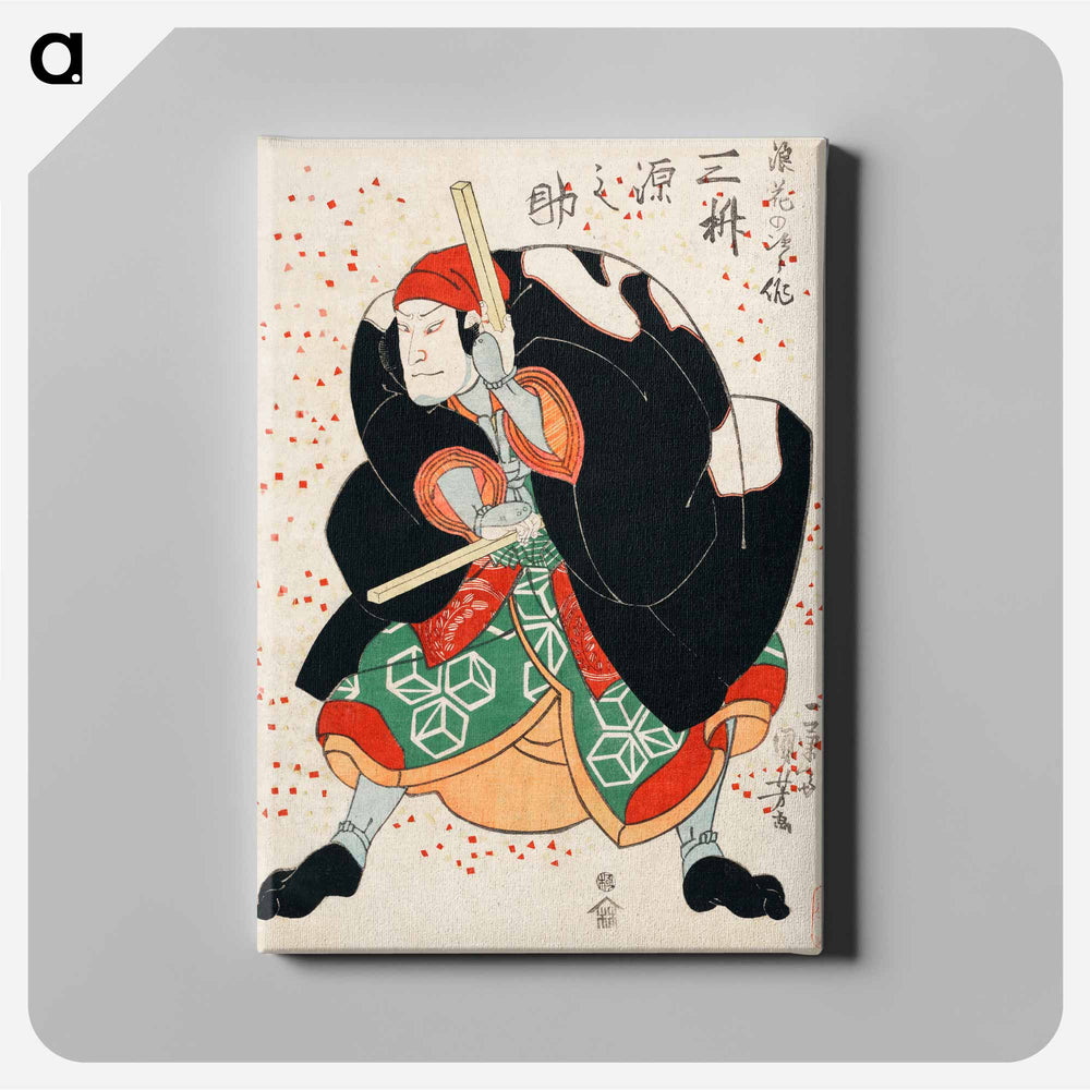 Mimasu Gennosuke no Namiwa no Jirosaku - 歌川 国芳 Canvas.