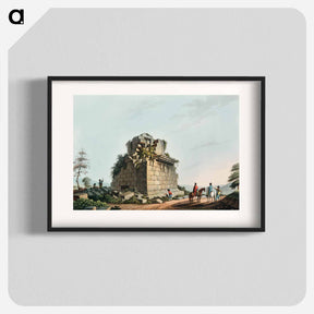 アートポスター-Base of a colossal Column near Syracuse - オスマン帝国領内の景色 Poster.