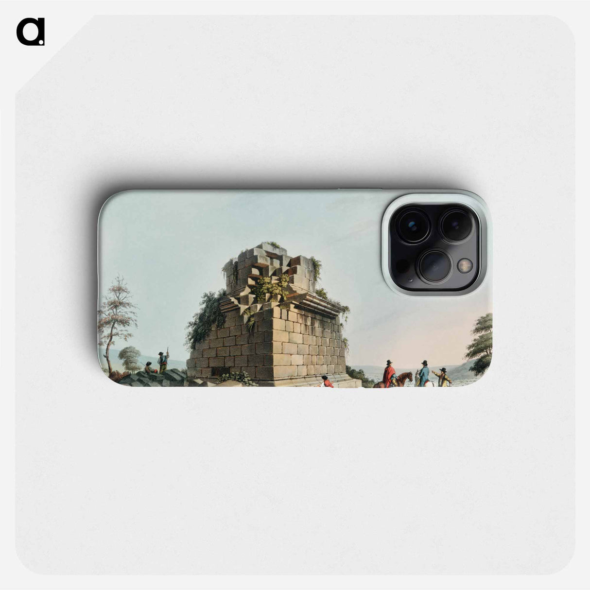 Base of a colossal column near Syracuse - View of the Ottoman Empire Phone Case.