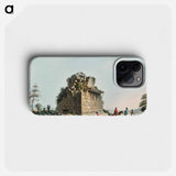 Base of a colossal column near Syracuse - View of the Ottoman Empire Phone Case.