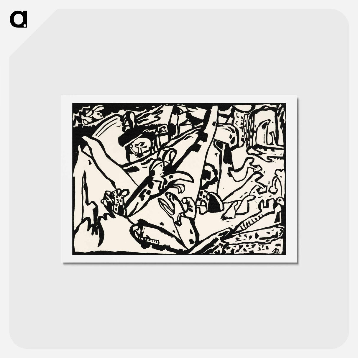 Composition 2 - ワシリー カンディンスキー Postcard.