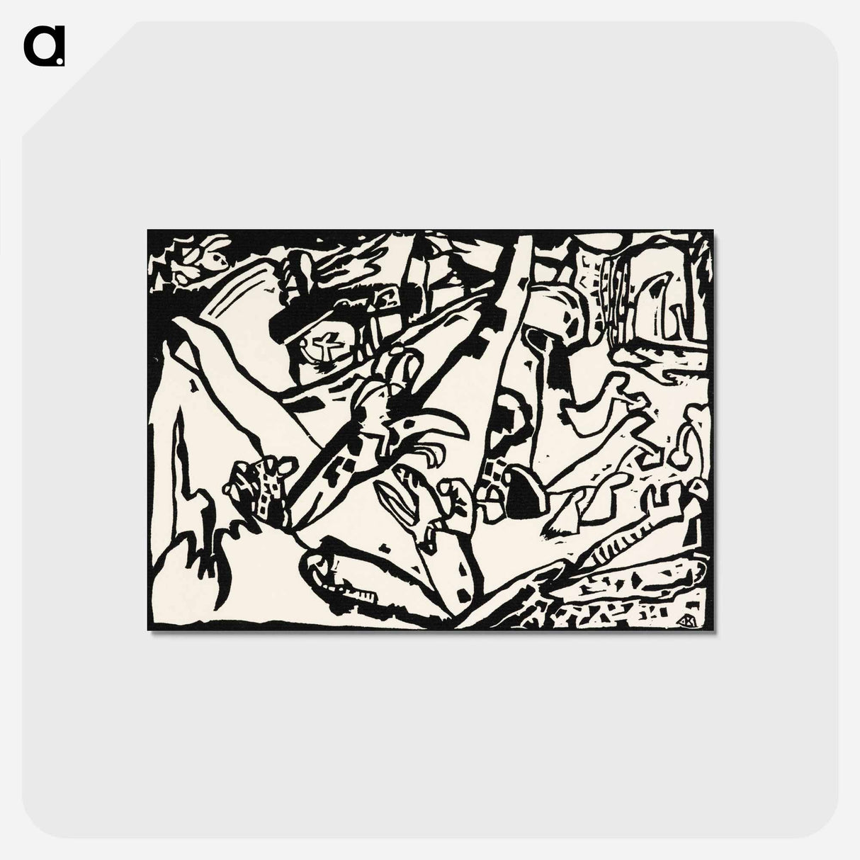 Composition 2 - ワシリー カンディンスキー Postcard.