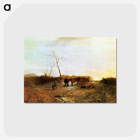 アートポストカード-Frosty Morning - ウィリアム ターナー Postcard.