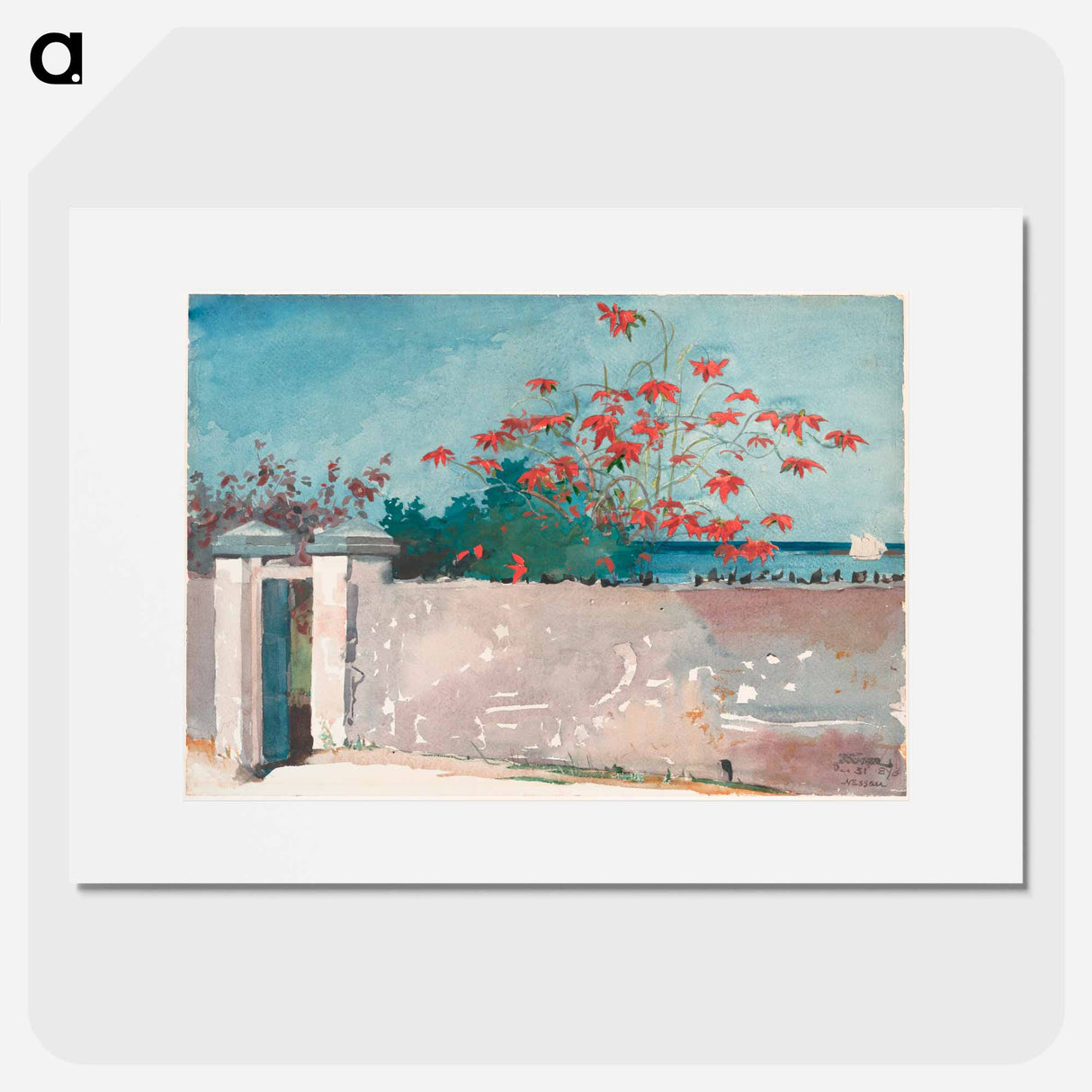 A Wall, Nassau - Winslow Homer Poster.