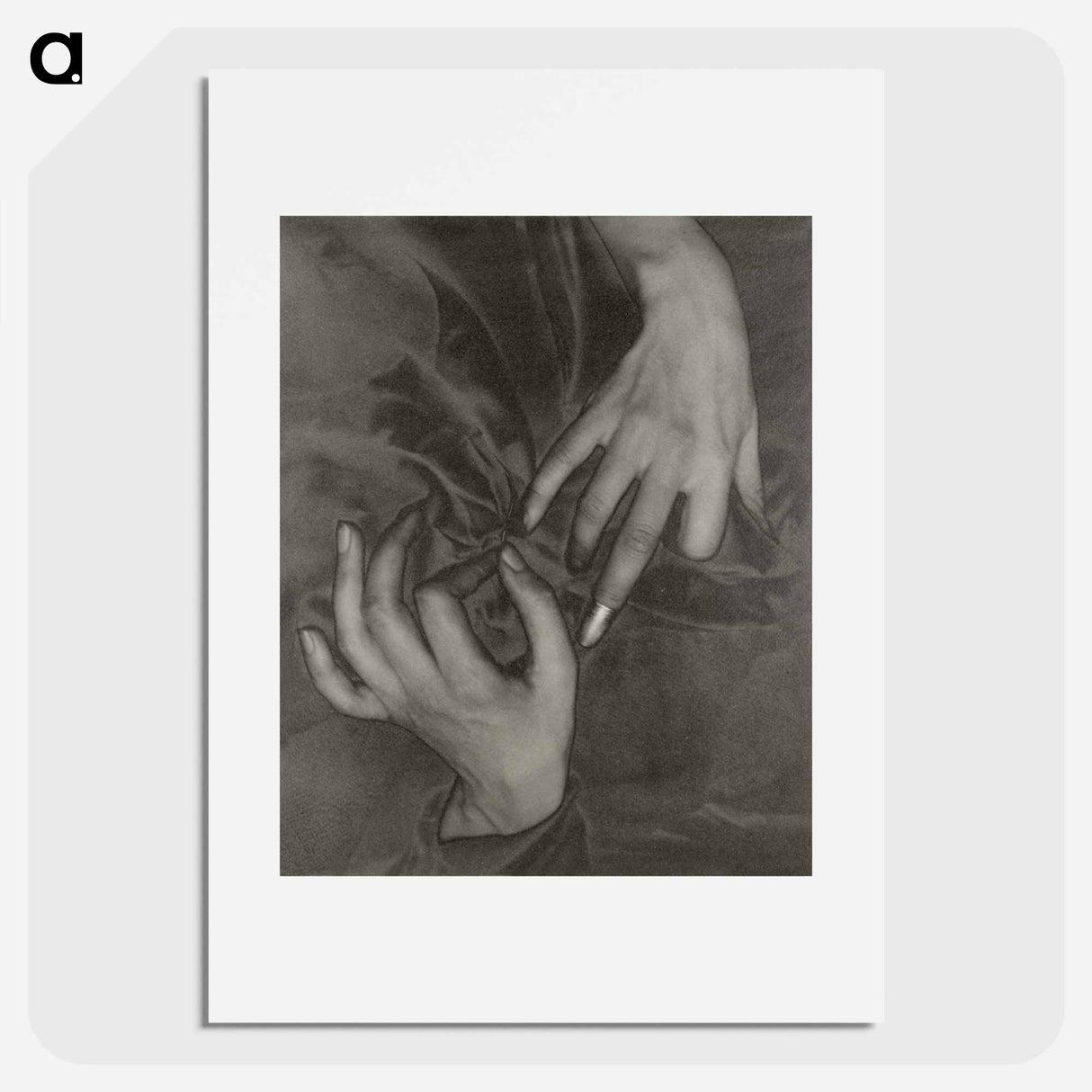 Georgia O’Keeffe—Hands and Thimble - アルフレッド スティーグリッツ Poster.