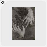 アートポストカード-Georgia O’Keeffe—Hands and Thimble - アルフレッド スティーグリッツ Postcard.