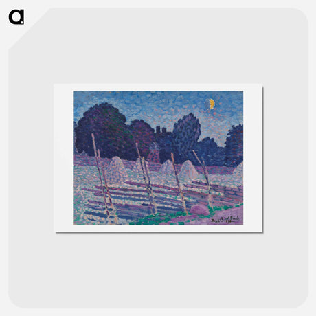 アートポストカード-An august's night - アルフレッド ウィリアム フィンチ Postcard.