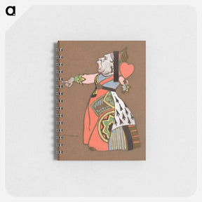 アートメモ帳-Queen of Hearts Costume Design for Alice in Wonderland - 不思議の国のアリス Memo.