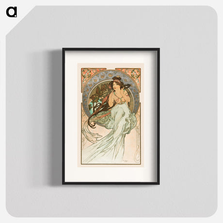 Alphonse Mucha(アルフォンス ミュシャ) - Music - アルフォンス ミュシャ Poster. - artgraph.「アートをもっと気軽に」世界の名画やアート作品をポスターなど身近なアイテムにプリントして販売するサイト「artgraph.」ポスター、アートフレーム、スマホケース、ノート…etcなど多くの製品を用意しております。専属アーティストの作品もあり、ここだけしか買えないアートに出会えます。│