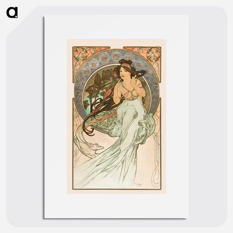 Alphonse Mucha(アルフォンス ミュシャ) - Music - アルフォンス ミュシャ Poster. - artgraph.「アートをもっと気軽に」世界の名画やアート作品をポスターなど身近なアイテムにプリントして販売するサイト「artgraph.」ポスター、アートフレーム、スマホケース、ノート…etcなど多くの製品を用意しております。専属アーティストの作品もあり、ここだけしか買えないアートに出会えます。│