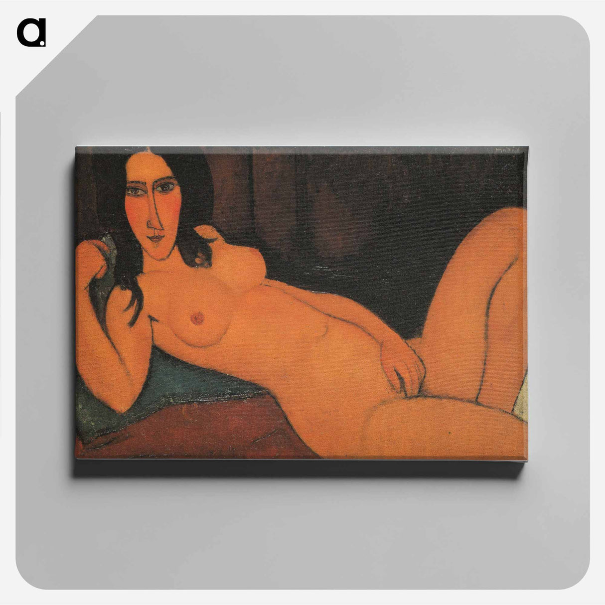 Reclining Nude with Loose Hair - Amedeo Modigliani Canvas.